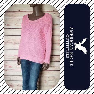 AEO Knit Sweater in Salmon